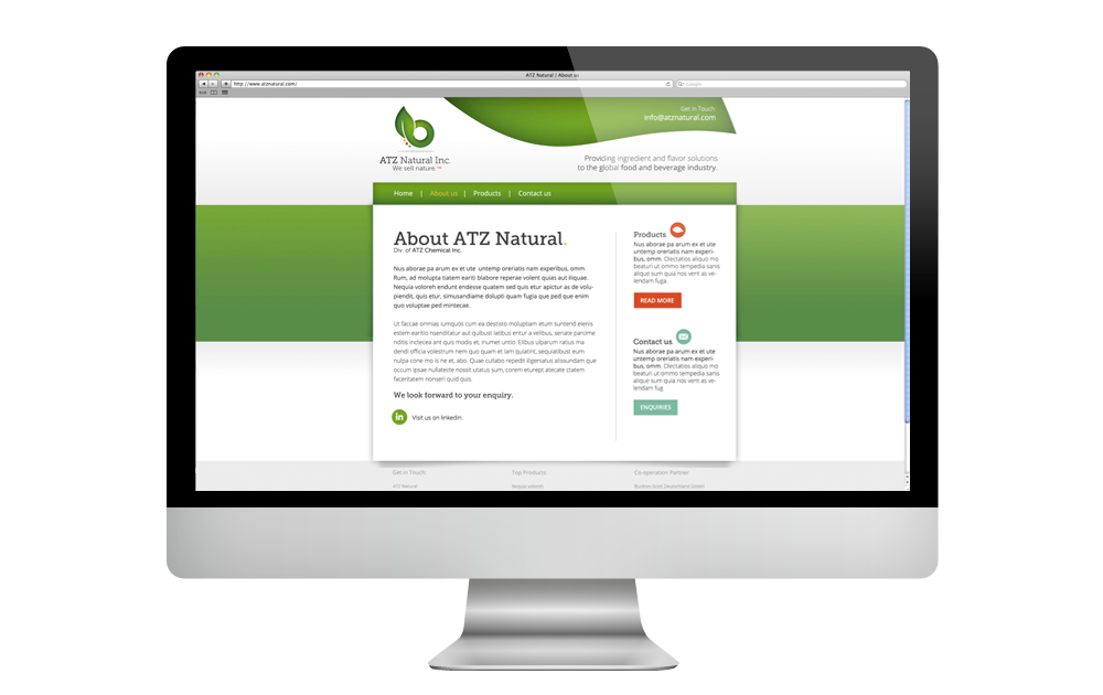 Webseite ATZ NATURAL